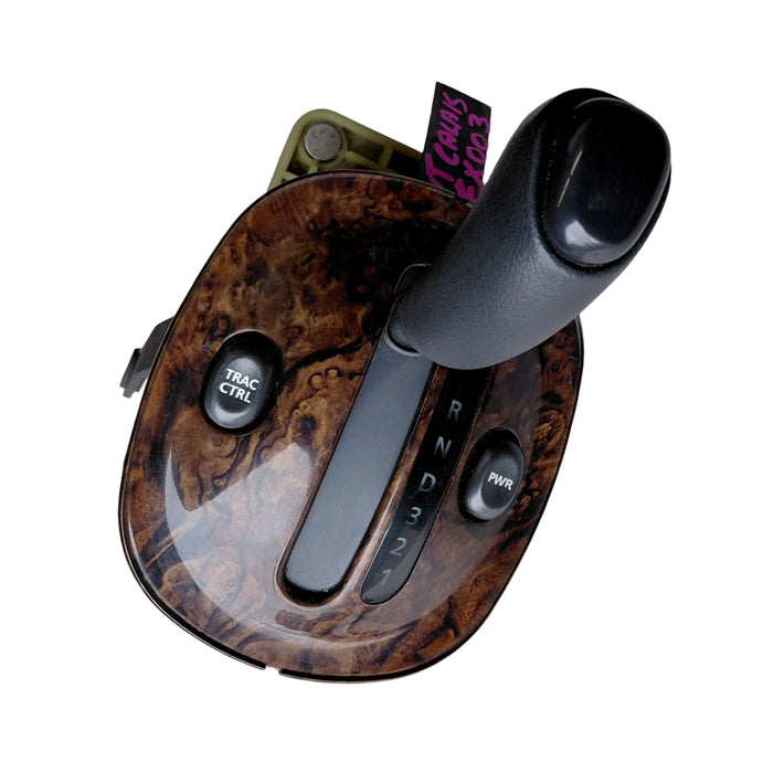 EX003 - VT Holden Calais - Automatic Gear Shifter w/ TRAC & PWR Buttons - WOODGRAIN / BLACK
