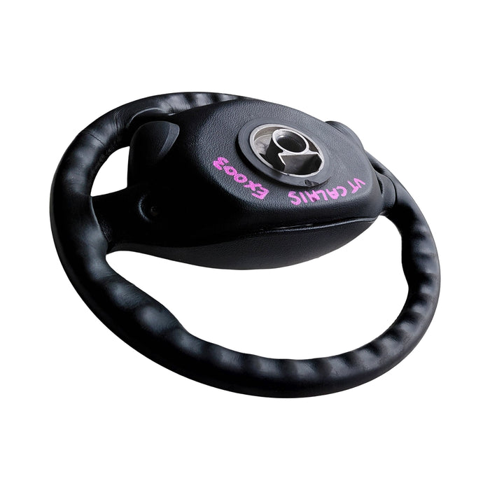 EX003 - VT Holden Calais - Leather Steering Wheel with "SRS AIRBAG" Horn Pad & Switches - TRIM #17i