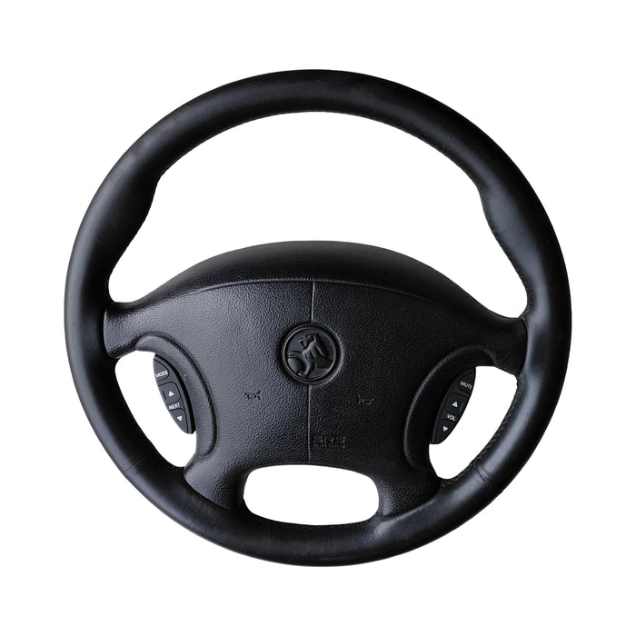 EX003 - VT Holden Calais - Leather Steering Wheel with "SRS AIRBAG" Horn Pad & Switches - TRIM #17i