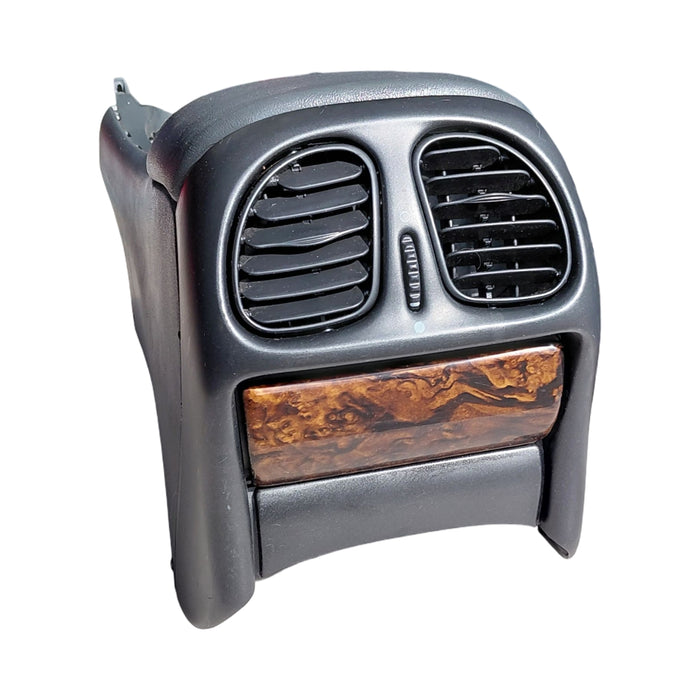 EX003 - VT Holden Calais - Centre Console w/ Lid & Rear Console/Pocket - WOODGRAIN / BLACK