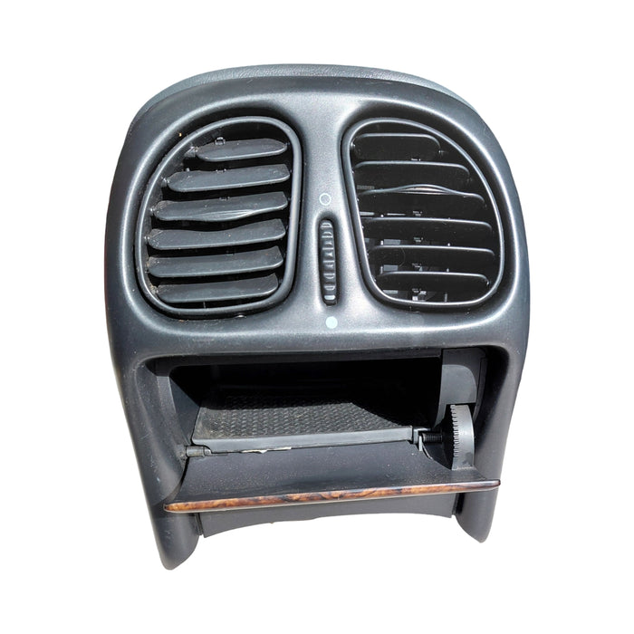 EX003 - VT Holden Calais - Centre Console w/ Lid & Rear Console/Pocket - WOODGRAIN / BLACK