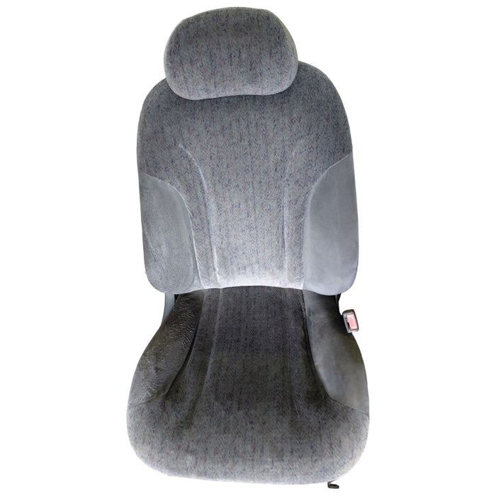 EX003 - VT Holden Calais - Front Seat (PAIR) w/ Side Plastics & Seatbelt Stalks - CLOTH TRIM #17i