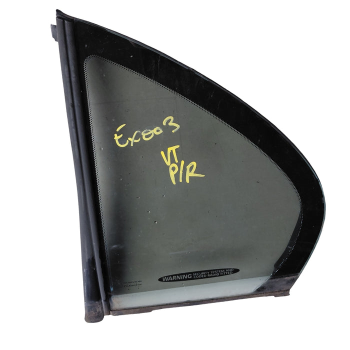 VT,VX,VY,VZ - SEDAN - WINDOW GLASS PASSENGERS REAR QTR