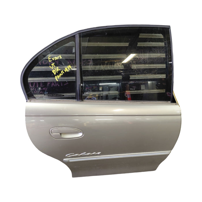 EX003 - VT Holden Calais - Driver's Rear Door w/ "CALAIS" Badge - TUNGSTEN METALLIC #H114