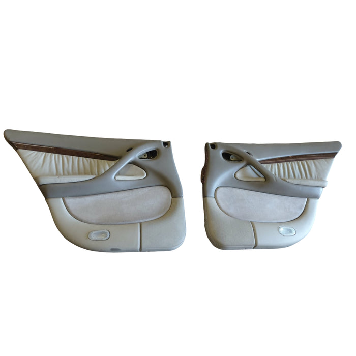 Jm017 - WH Holden Caprice - Rear Doorcard Pair Leather and Woodgrain