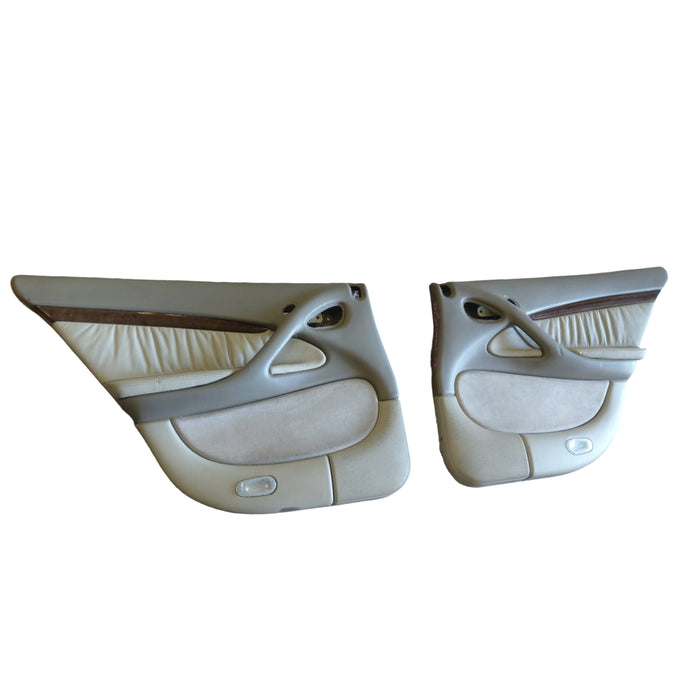 Jm017 - WH Holden Caprice - Rear Doorcard Pair Leather and Woodgrain