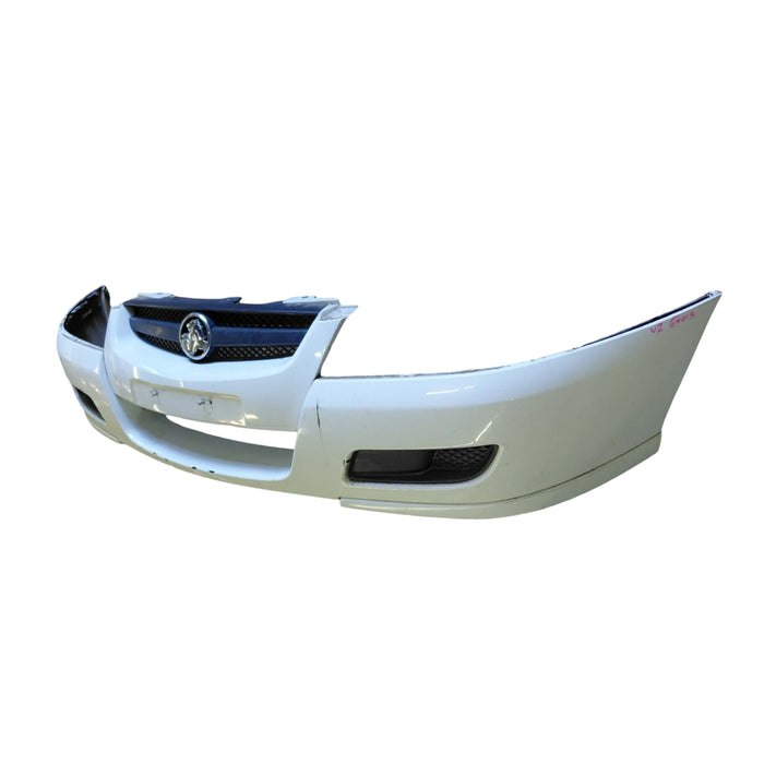 EX015 - VZ Holden One Tonner Utility - Front Bar w/ Upper Grille & Foglight Bezels- HERON WHITE #679F