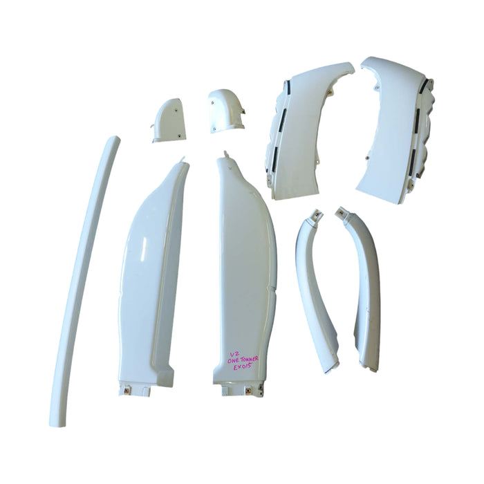 EX015 - VZ Holden One Tonner Utility - Sailplane Set (x9 PIECE) - HERON WHITE #679F