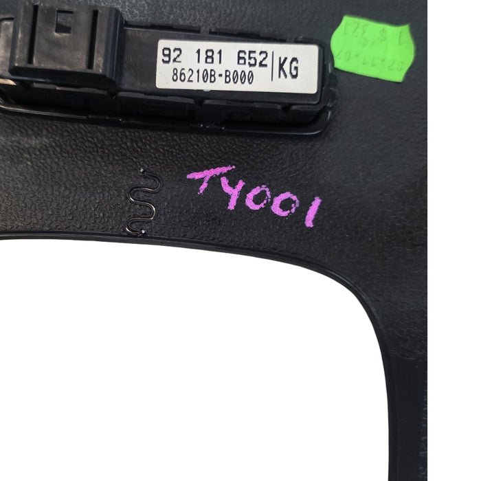 Ty001 VE SS Holden Commodore Series I Manual Centre console trim with Traction control switch Satin Black