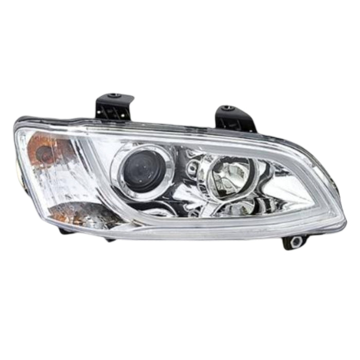 New OEM Quality - VE Holden Commodore Series II - Halo LED Chrome Headlight - Set