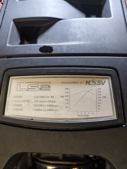 A047 - VE Holden Commodore SV6 -Ignition, Key and Fob