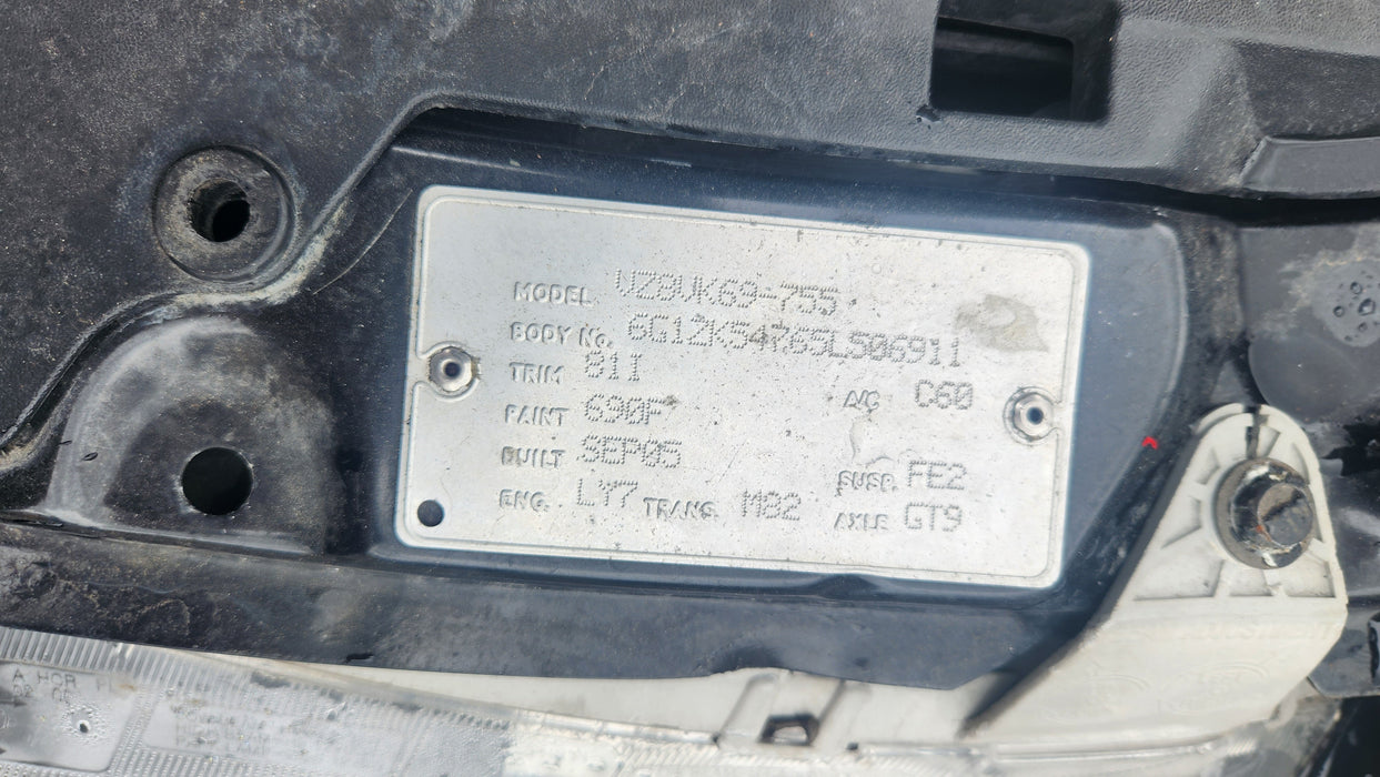 A099 - VZ Holden SV6 Sedan - Door Passenger's Rear - Phantom Black 690F