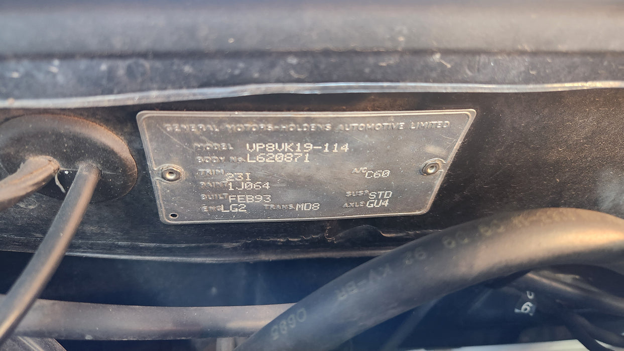 VN / VP Holden Commodore - DRIVERS SIDE Lower B-Pillar Trim #23i - Blue P/N: 92046174