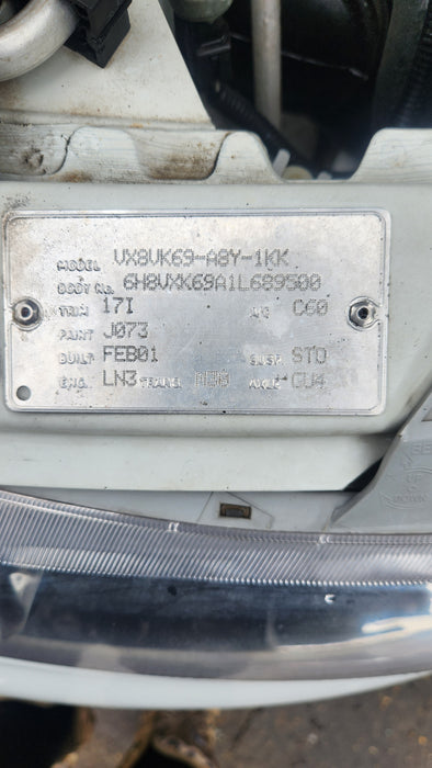 A136 - VX HOLDEN COMMODORE SEDAN - DRIVER'S REAR DOOR - PAINT CODE HERON WHITE #J073