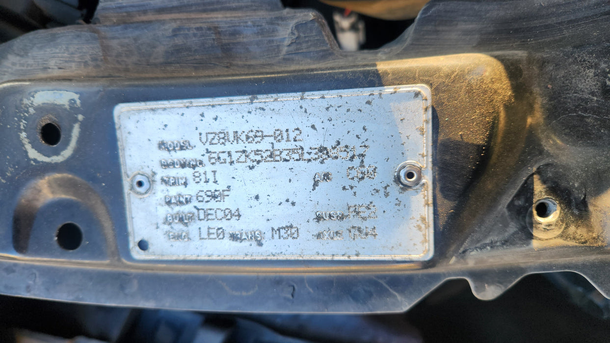 A155 - VZ V6 HOLDEN COMMODORE SEDAN - PASSENGER REAR DOOR - PAINT CODE PHANTOM BLACK #690F
