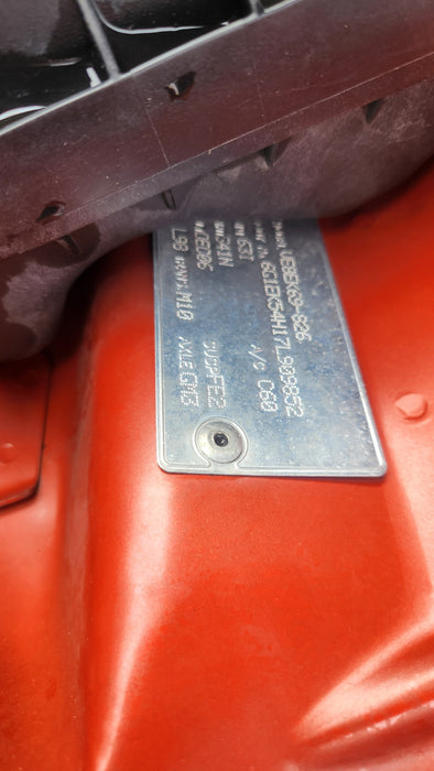 A158 - VE HOLDEN COMMODORE SEDAN - FUEL FLAP - IGNITION ORANGE #34IN