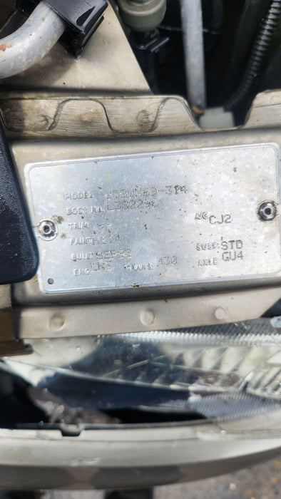 A177 - VT V6 HOLDEN CALAIS - PASSENGER REAR DOOR - PAINT CODE TUNGSTEN METALLIC #H114