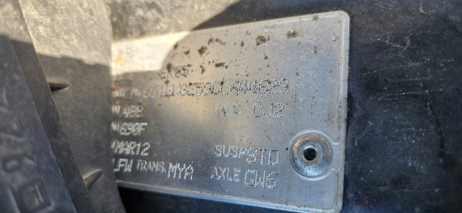 A189 - VE Commodore Wagon - Door Driver's Side Rear - Phantom Black #690F
