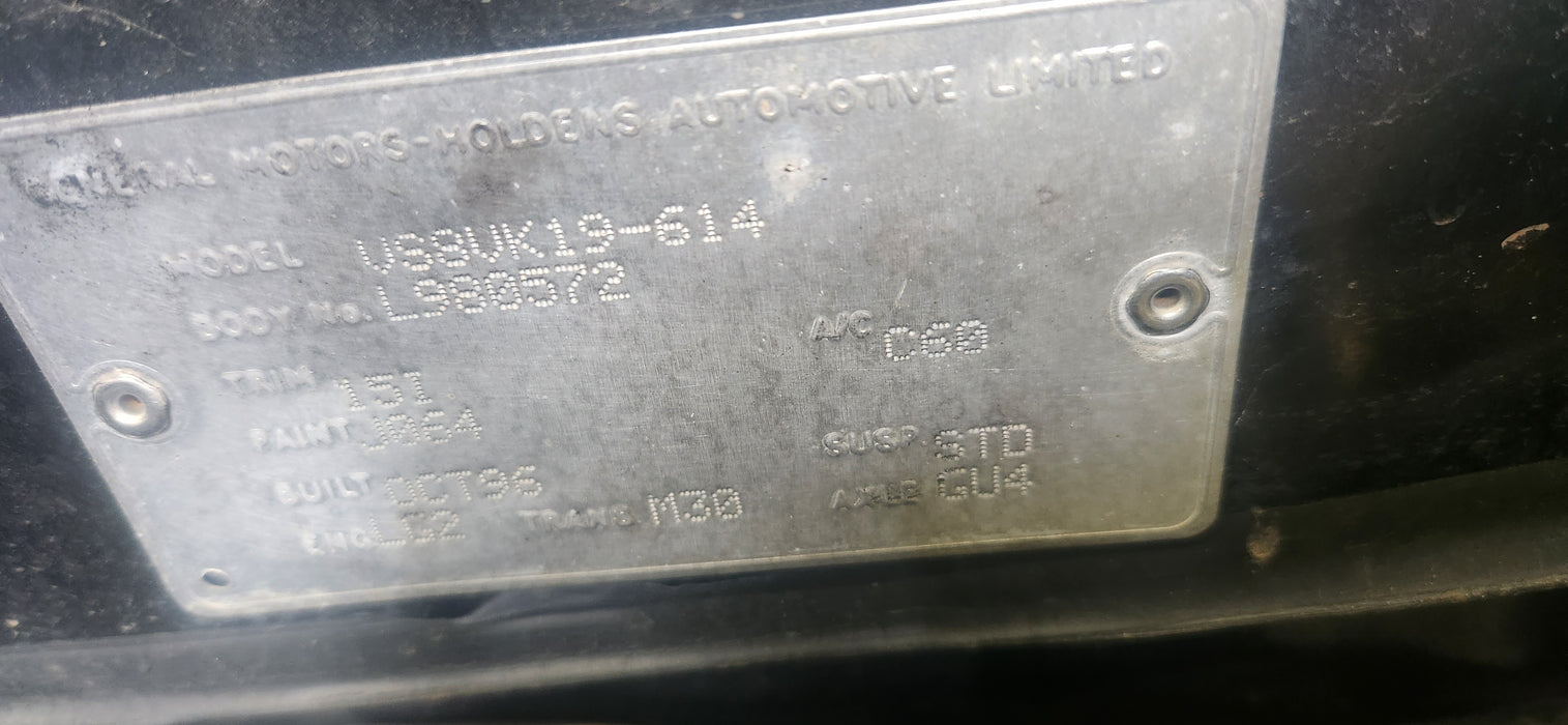 VR / VS Holden Statesman - PASSENGER SIDE - Dash End Trim / Two Tone Grey