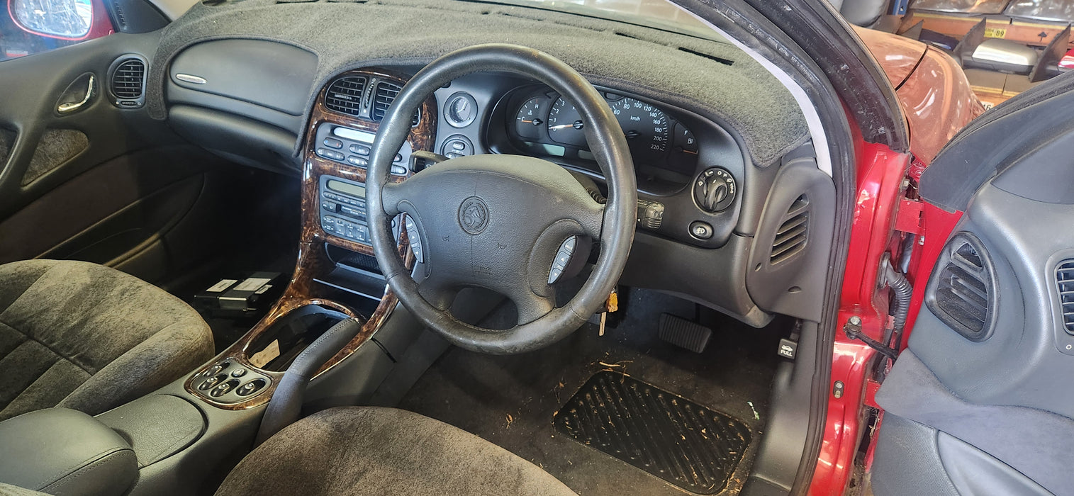 a198- WH Holden Statesman - Lower Dash Black Trim Suede