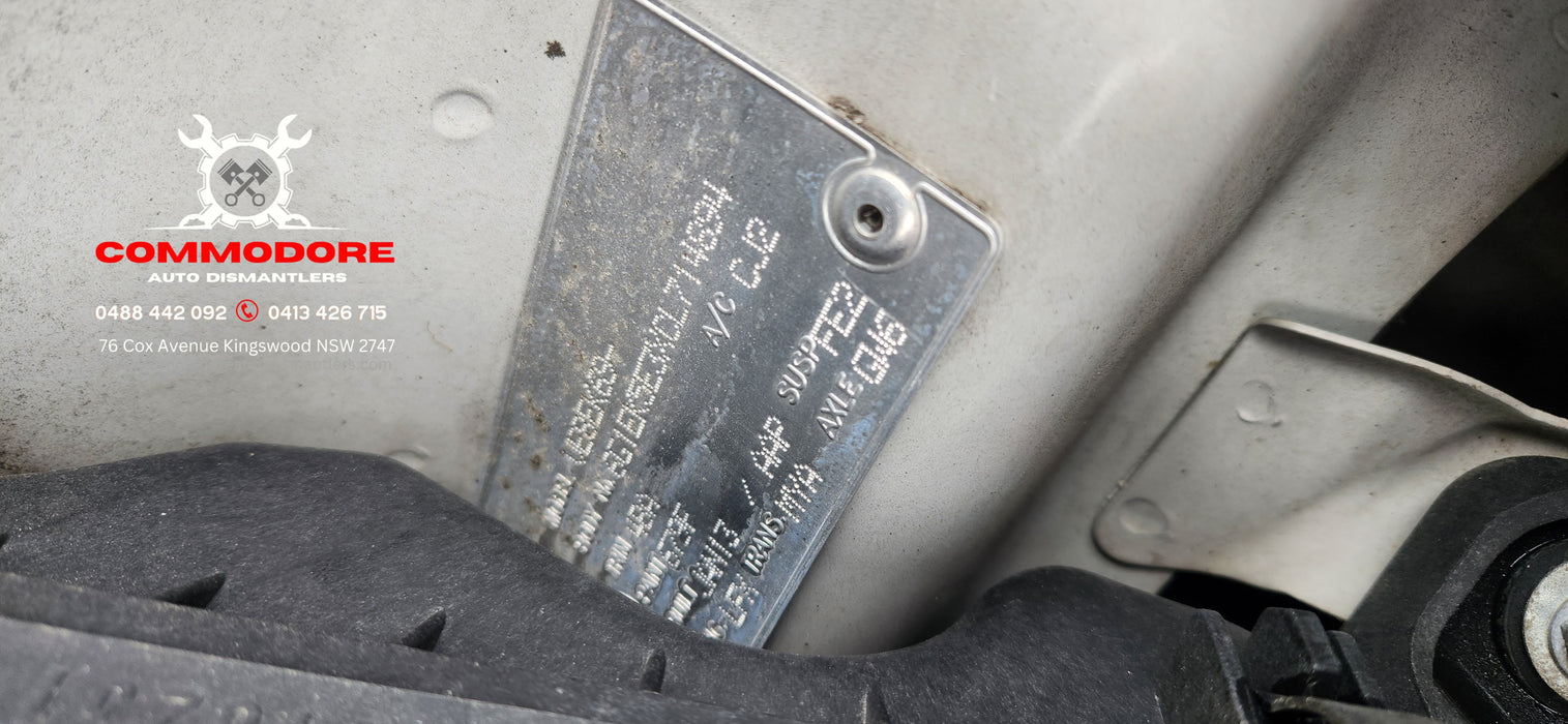 A204 - VE HOLDEN COMMODORE - Leather Steering Wheel with Silver Trim