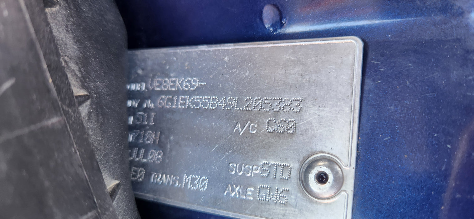 A213 - VE OMEGA SEDAN - Driver's Rear Door - Vespers Blue - #718H