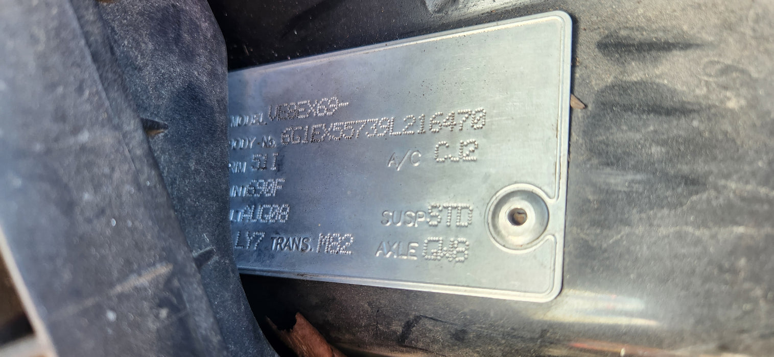 A226 - VE HOLDEN COMMODORE SEDAN - Door Passenger FRONT - PHANTOM BLACK #690F