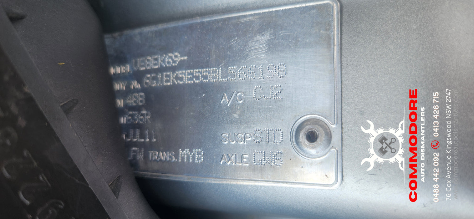 A234 - VE Holden Omega Series II Sedan V6 LFW, Auto MYB Nitrate Silver #636R