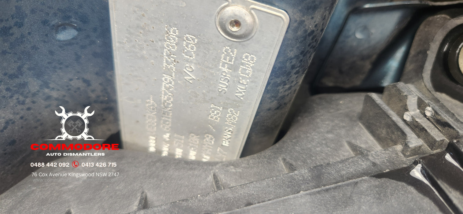 A237 - VE 2009 SV6 - HOLDEN COMMODORE - ECU V6 LY7 - SERVICE #12623327