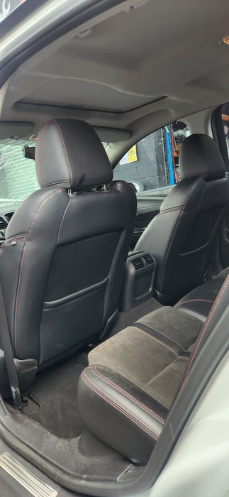 A241 - VF Holden Commodore Sedan Black Edition - Leather Front Seat Set with Red Stitching