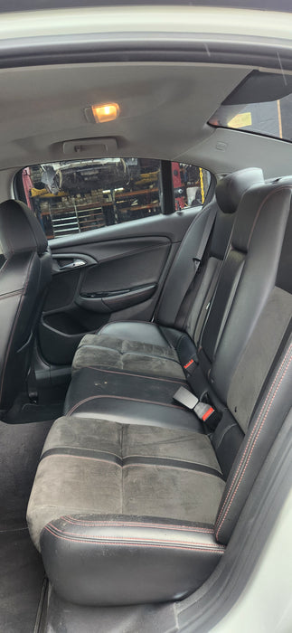 A241 - VF Holden Commodore Sedan Black Edition - Leather Front Seat Set with Red Stitching