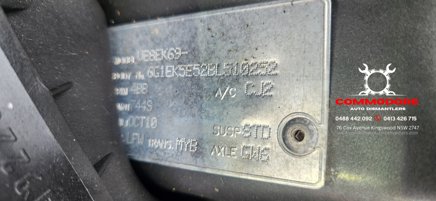 A242 - VE HOLDEN COMMODORE SEDAN - Door (PASSENGER'S FRONT) ALTO GREY - #744S