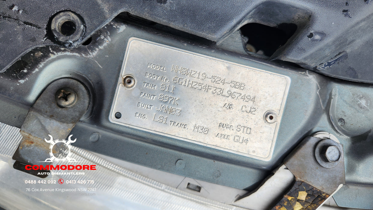 A249 - WH Holden Caprice V8 LS1, Auto 220.XXXkms Turbine Grey #897K FOR SALE
