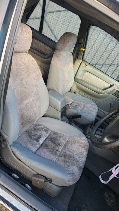 A257 - VS Holden Commodore SEDAN - Front Cloth Seat's (PAIR) w/ Seat Rails & Adjuster Knobs - TRIM #15i