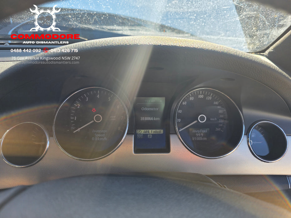 A288 - WM Holden Caprice V (2010) - Cluster V8 AUTO LL7  - 220, xxxkms