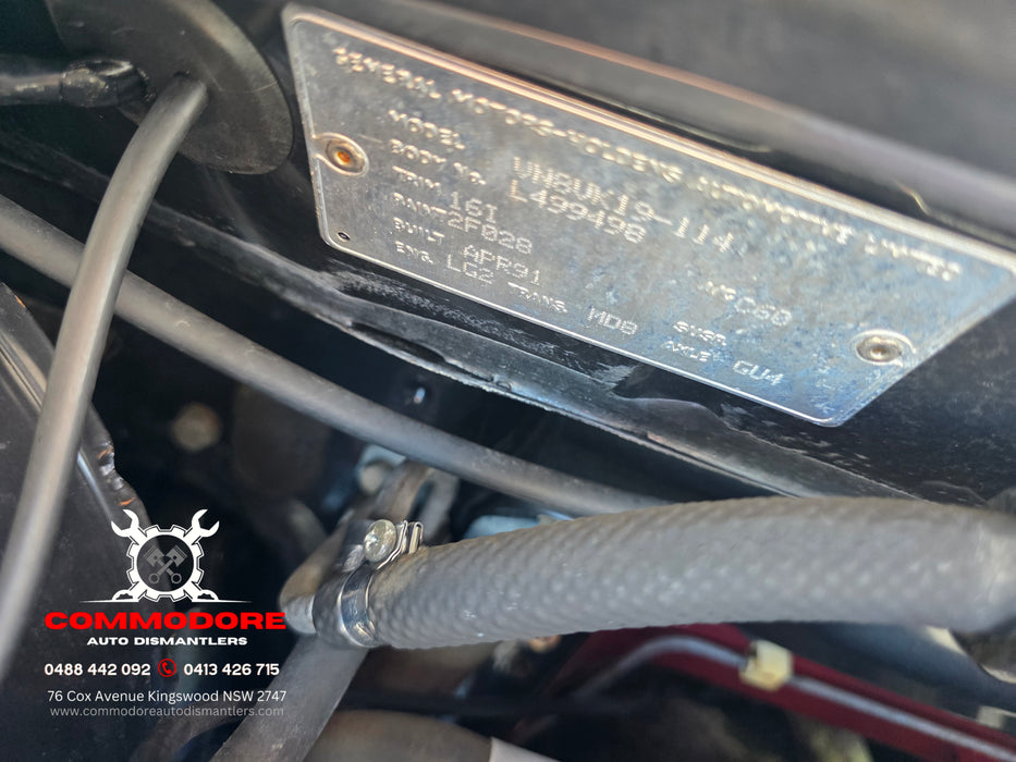 A290 - VN Holden Executive V6 LG2 Buick MD8, Auto 193,XXXkms Paint Code #2F028 PHONEIX RED METALLIC