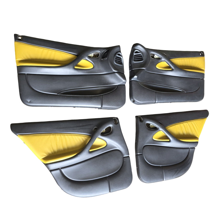 JOFBSS10 - VX Holden Commodore SS Sedan - Hyper Yellow Leather Doorcards (set)