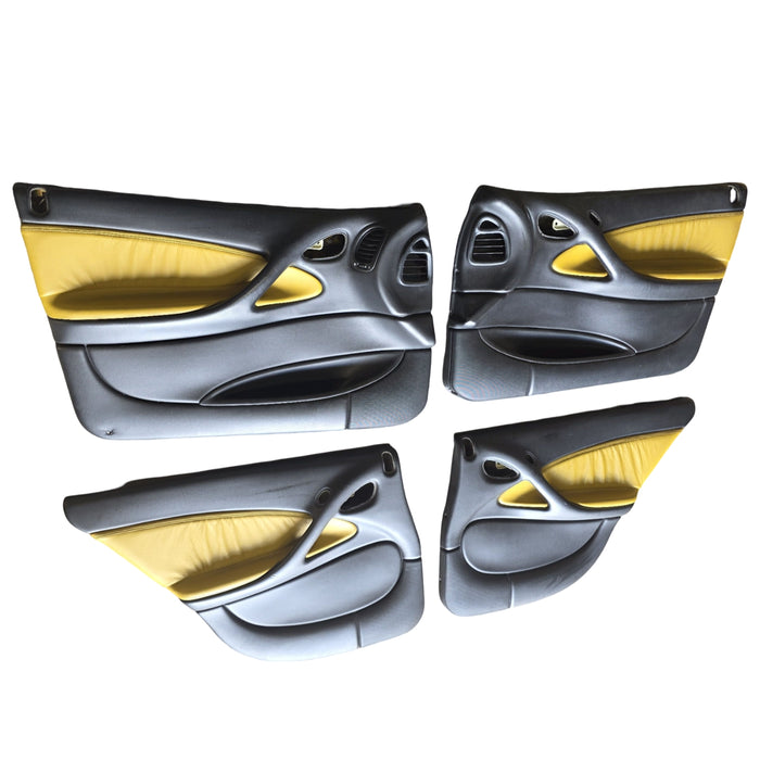 JOFBSS10 - VX Holden Commodore SS Sedan - Hyper Yellow Leather Doorcards (set)