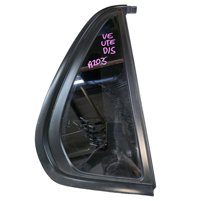 A203 - VE/VF HOLDEN COMMODORE UTILITY - QUATER WINDOW GLASS - DRIVER'S SIDE