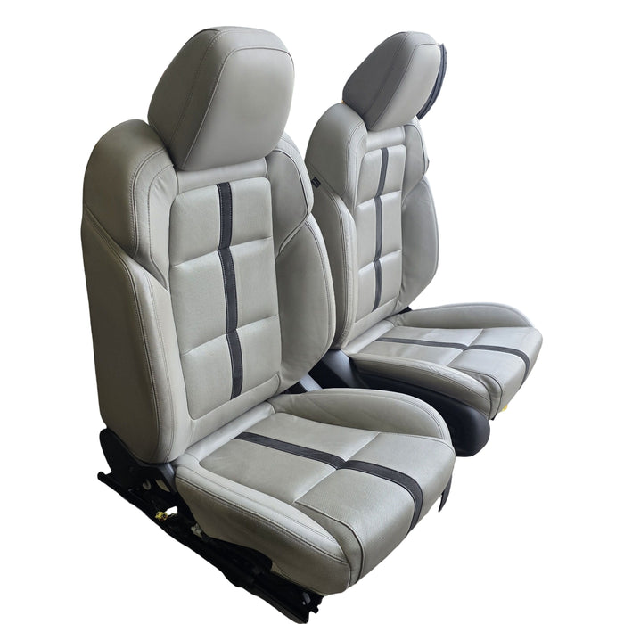 VF001 - VF Holden Calais V Sedan - IVORY Perforated Leather front Seats (pair)