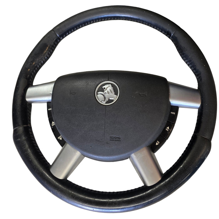 ADV037 - VY HOLDEN SS/HSV ADVENTRA - LEATHER STEERING WHEEL With Hornpad