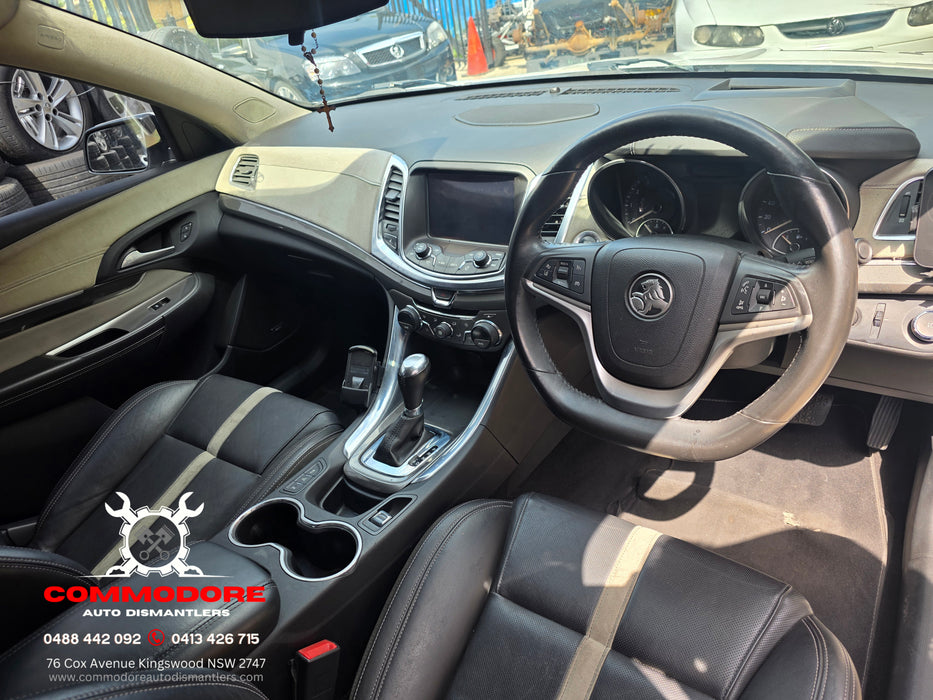 A296 - VF Holden Calais Sedan - Leather Flat Bottom Steering Wheel
