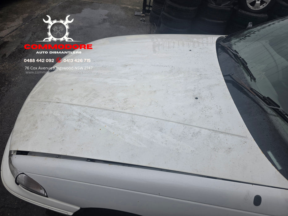 A292 - VP Holden Commodore SEDAN - Bonnet w/ Heat Mat - ALASKAN WHITE #J064