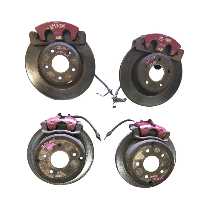 SSZ001 - VZ SSZ Holden Commodore / Monaro - SSZ PBR Brake Set up (8pc SET) Caliper & Rotor - V8 SSZ