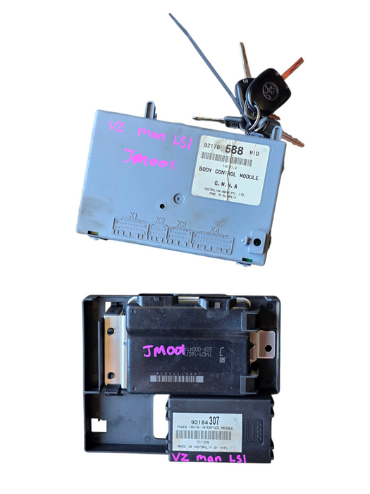 JM001 - VZ Holden Commodore MANUAL LS1- Body Control Module 588 MID / Fob & Powertrain Interface Module (S/N: 92184307)