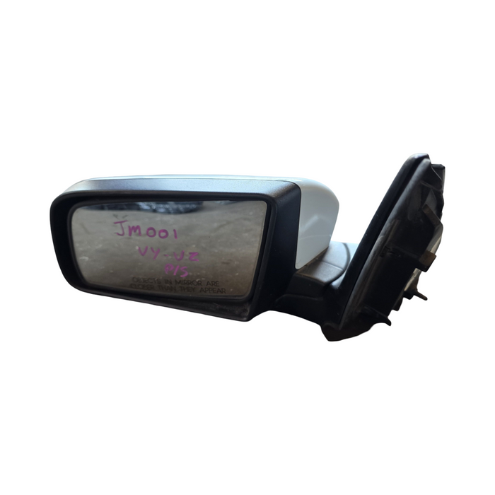 JM001 - VY/VZ Holden Commodore - Side Mirror (PASSENGERS) - HERON WHITE #679F