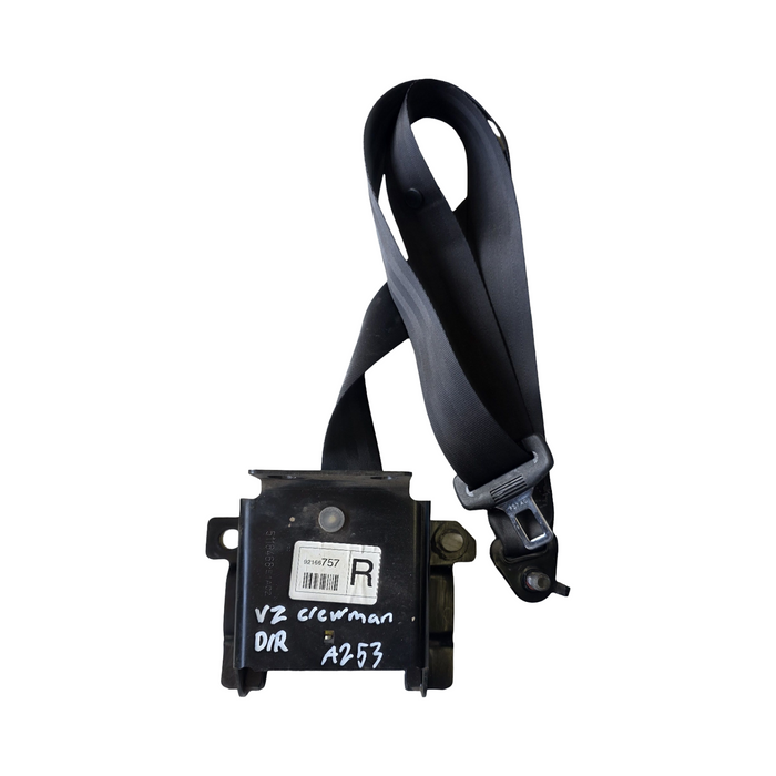 A253 - VZ Holden Crewman - Seatbelt Drivers Rear - BLACK