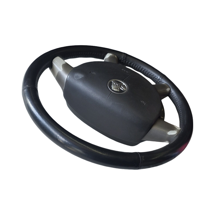 A253 - VZ Holden Crewman - Leather Steering Wheel w/ Switches & Horn Pad - TRIM #81i