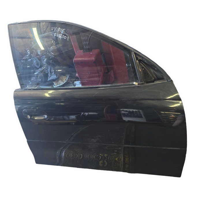 sv8001 - VY SV8 / SS Holden Commodore Sedan - DRIVER FRONT Door (POWER WINDOWS) - Phantom Black #690F