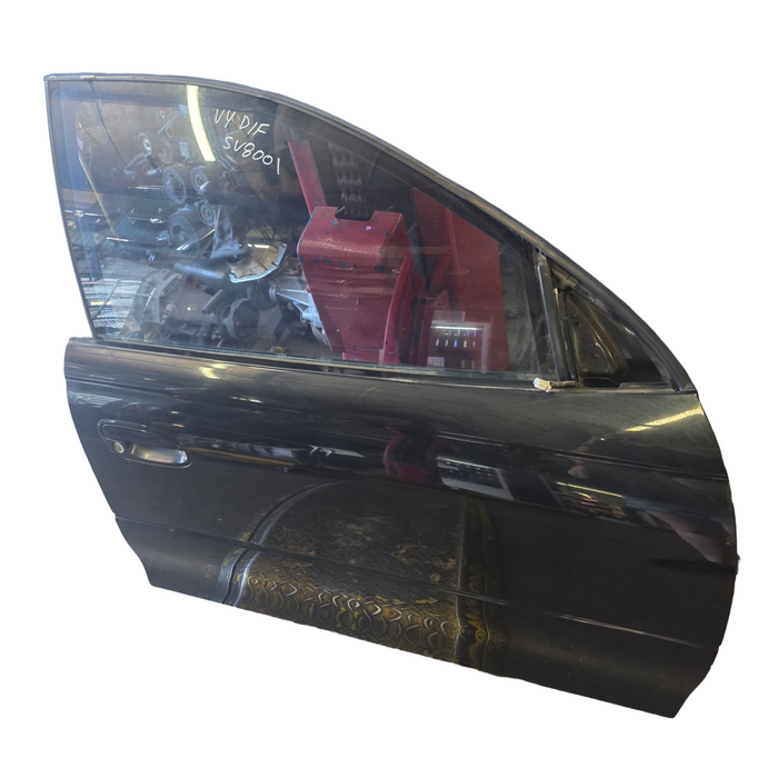 sv8001 - VY SV8 / SS Holden Commodore Sedan - DRIVER FRONT Door (POWER WINDOWS) - Phantom Black #690F